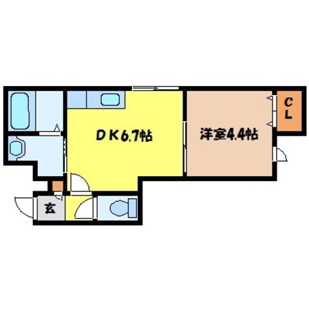 西１８丁目駅 徒歩8分 1階の物件間取画像